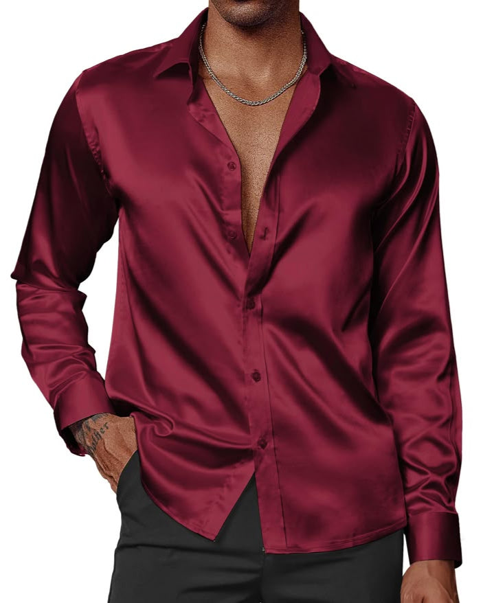 Camisa Hombre Vinotinto